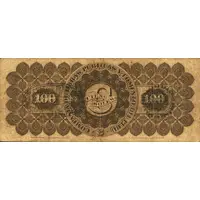 100 Soles Compañia de Obras Públicas y Fomento del Perú