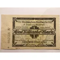 1 000 000 000 Mark Rheinische Stahlwerke
