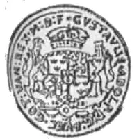 Półtalar - Gustaw II Adolf Swedish Occupation