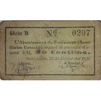 50 Céntimos Freixanet - Sant Guim Estació