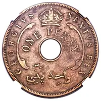 1 Penny - George VI Brass Pattern