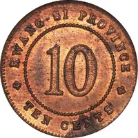 1 Jiao / 10 Cents Pattern, copper