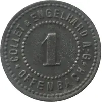 1 Pfennig - Offenbach Collet and Engelhard A.G.