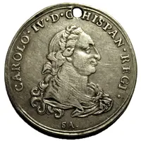 4 Reales - Charles IV proclamation medal, Malaga