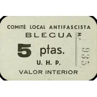 5 Pesetas Blecua