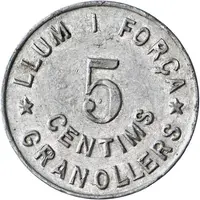 5 Centimos- Electrica Obrera del Ter