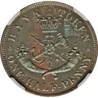 1/2 Penny - Bank of Upper Canada