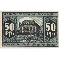 50 Pfennig Hotel Deutscher Kaiser Travemünde