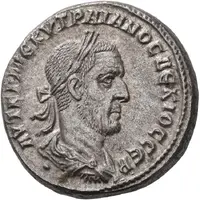 Tetradrachm - Trajan Decius ΔΗΜΑΡΧ ЄΞΟΥCΙΑC