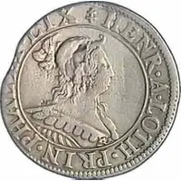 Teston - Henriette of Lorraine hooded bust and shield version