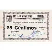 25 Céntimos Utrillas
