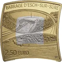 2,50 Euros Esch-sur-Sûre Dam