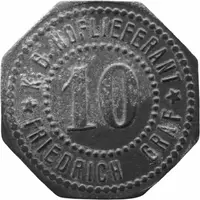 10 Pfennigs - Ansbach K.B. Hoflieferant Friedrich Graf