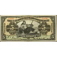 5 Dollars Canadian Bank of Commerce