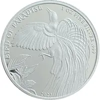 1 Kina - Charles III Bird of Paradise