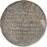 2 Thaler - William Louis Death