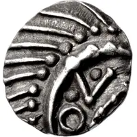 Sceat Porcupine, stepped cross - Series E, type 53