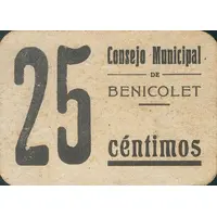 25 Céntimos Benicolet