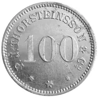 100 Aurar P. J. Thorsteinsson and Co.