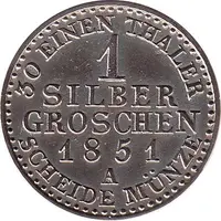 1 Silbergroschen - Günther Frederick Charles II
