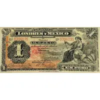 1 Peso El Banco de Londres y Mexico