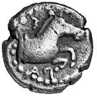 Diobol - Sparadokos horse facing right