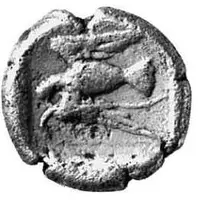 Diobol - Sparadokos horse facing right