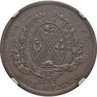 1 Penny / 2 Sous Bank of Montreal