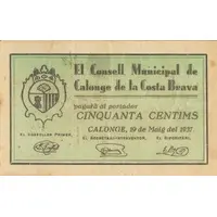 50 Céntimos Calonge de la Costa Brava