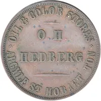 1 Penny - O.H. Hedberg Hobart Town, Tasmania