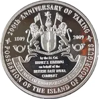 Medal 200th Anniversary of taking possession of the island of Rodrigues