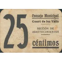 25 Céntimos Cuart de les Valls