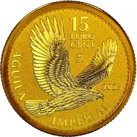 15 Euro Cents - Philip VI Spanish imperial eagle - Gold Bullion Coin