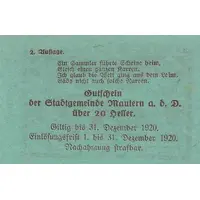 20 Heller Mautern