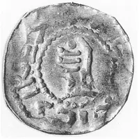 Denier - Richard Ier with emperor Henry III