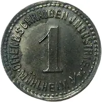 1 Pfennig - Mühlheim am Main Offenbacher Schrauben Industrie