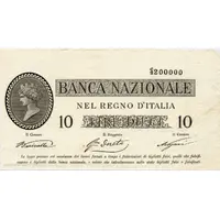 10 Lire Provisional - Not Issued