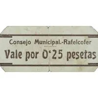 0.25 Pesetas Rafelcofer