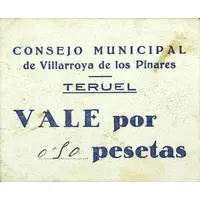 0.50 Pesetas Villarroya de los Pinares