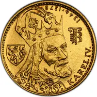 Ducat Charles IV, reverse die trial