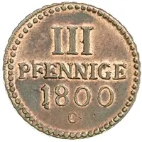 3 Pfennig - Frederick August III