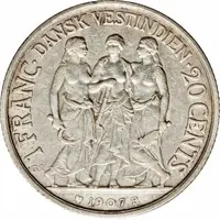 20 Cents / 1 Franc - Frederik VIII