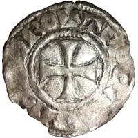 Denier - Theobald I Troyes mint