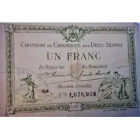 1 Franc - Chambre de Commerce des Deux-Sèvres 79