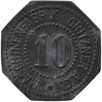 10 Pfennig - Durlach Maschinenfabrik Gritzner A.G.