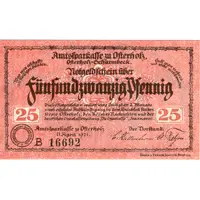 25 Pfennig Amtssparkasse