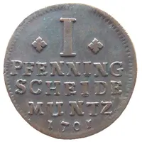 1 Pfennig - George II William