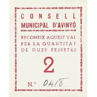 2 Pesetas Avinyó