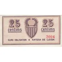 25 Céntimos Artesa de Lleida