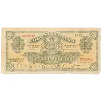 20 Dollars Colonial Bank